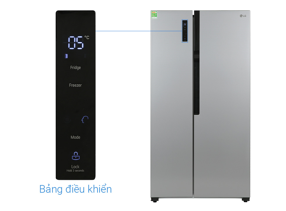 Tủ lạnh LG Inverter 519 lít GR-B256JDS - Hàng Chính Hãng - Chỉ Giao Hà Nội