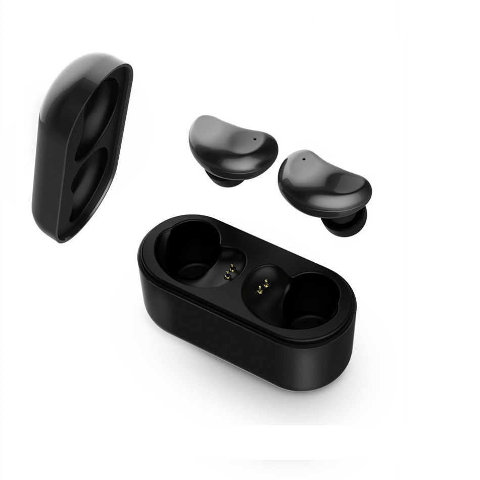 Tai nghe Bluetooth thể thao Remax TWS-5 Airpuds điều khiển cảm ứng (bluetooth 5.0, chống ồn, gọi thoại kép, hiệu suất âm thanh lớn, tặng kèm hộp sạc) - Hàng chính hãng