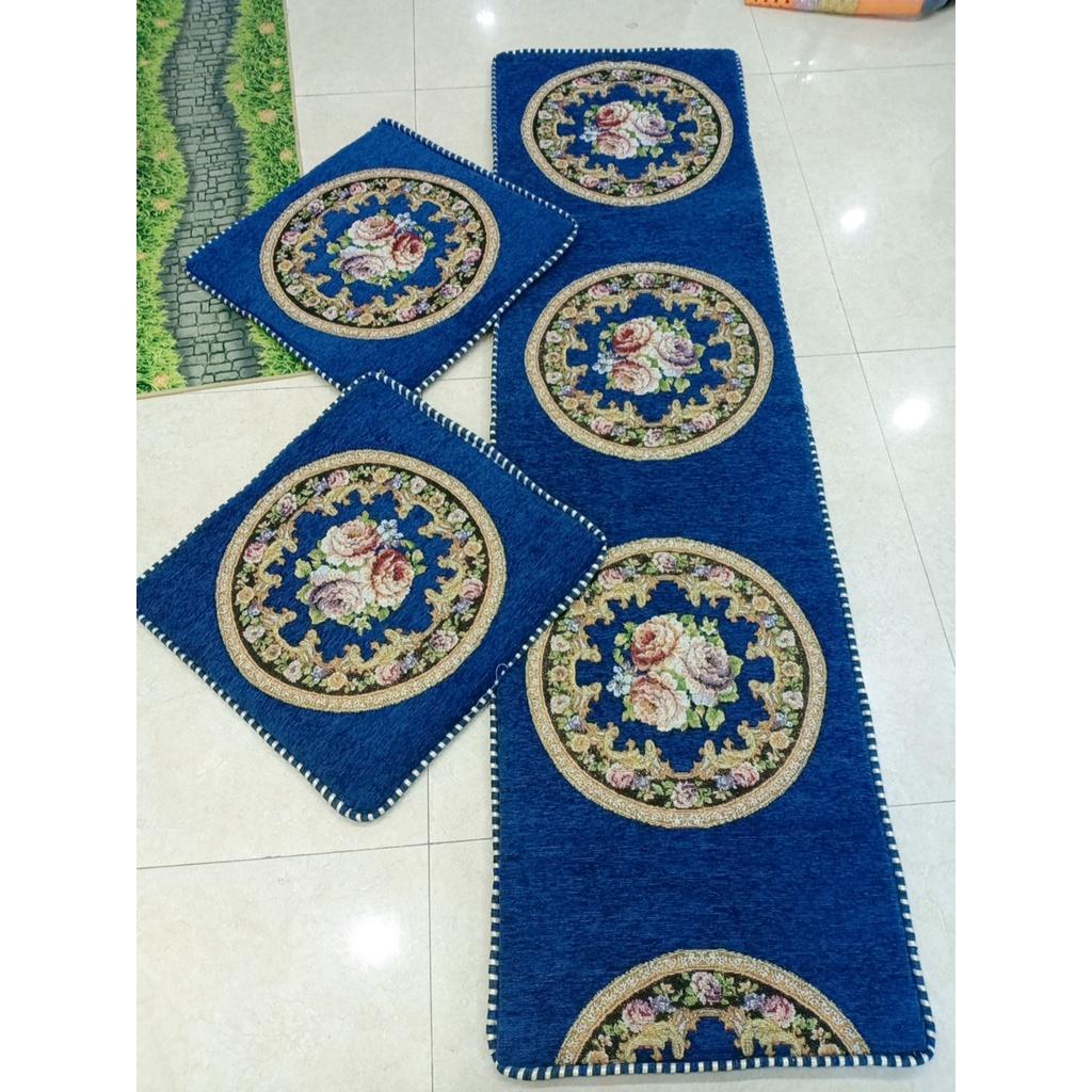 Thảm trải ghế tây âu, đệm ghế gỗ TG01