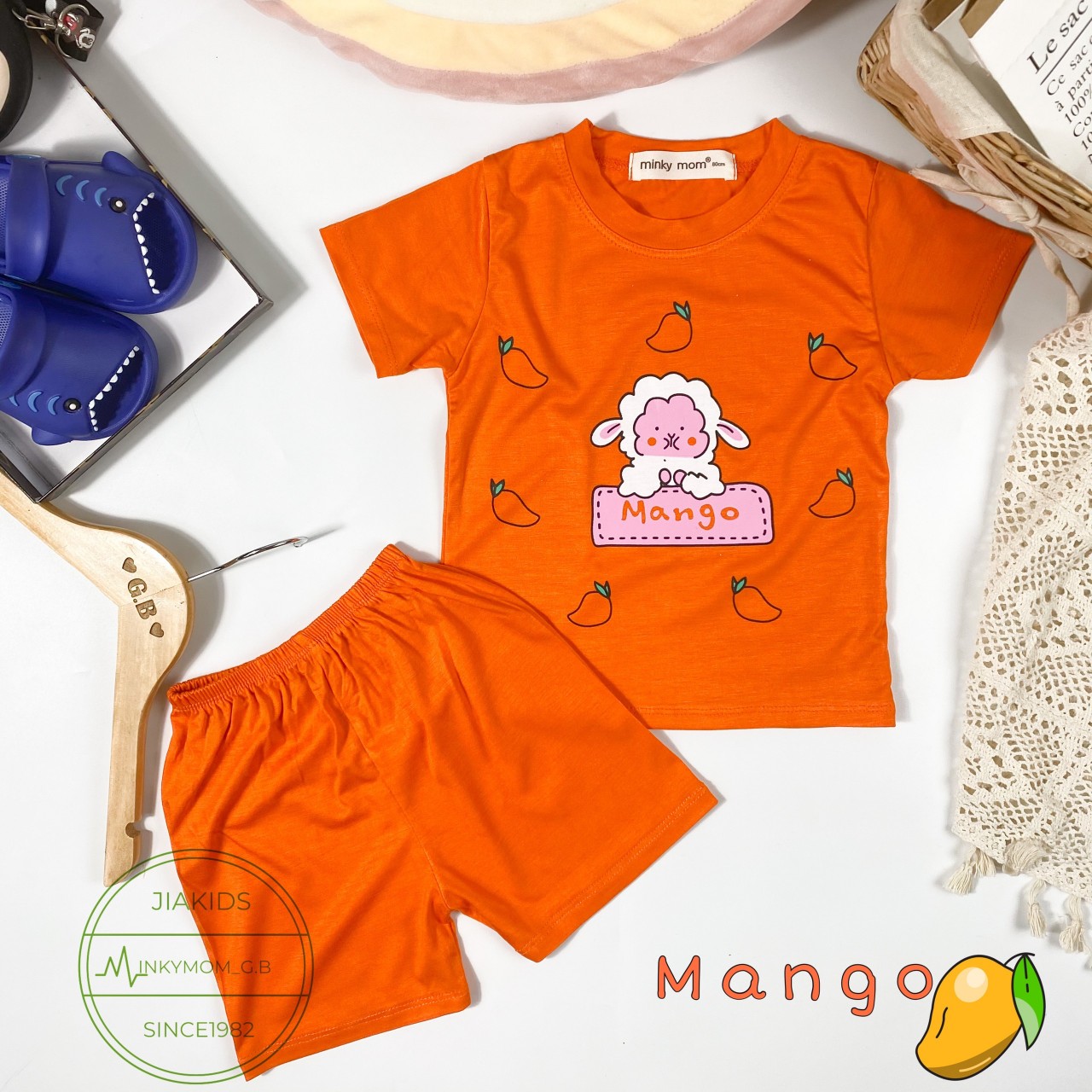 Đồ bộ cộc tay cho bé sơ sinh hình con vật ngộ nghĩnh size 5-16kg chất thun lạnh mềm mát