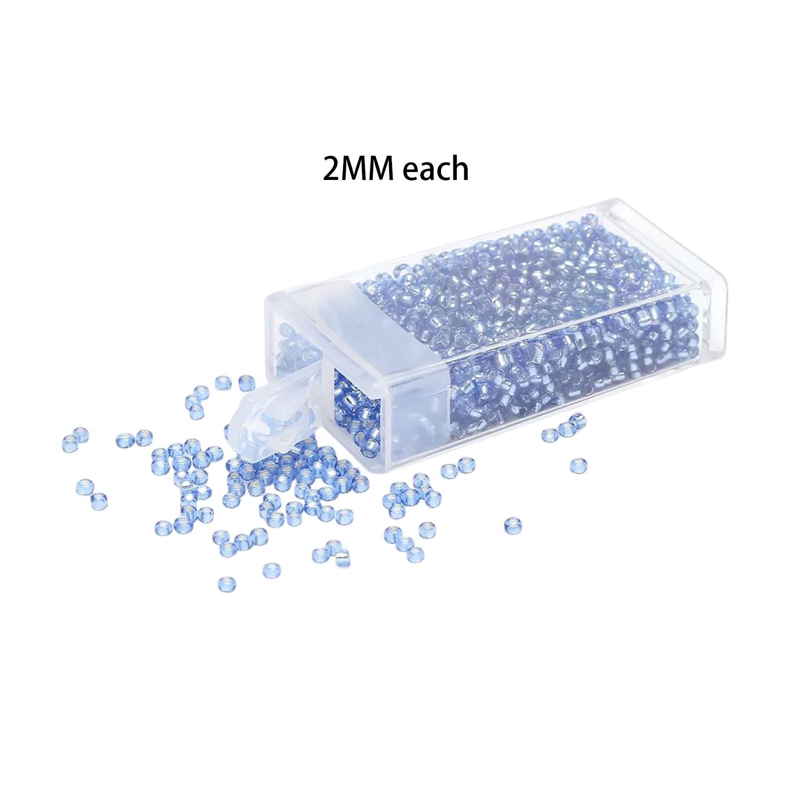 1000Pcs Beads Craft Beads with Storage Box Handcrafted Home Decoration Small Beads Spacer Beads for DIY Pendants Earring Jewelry Making