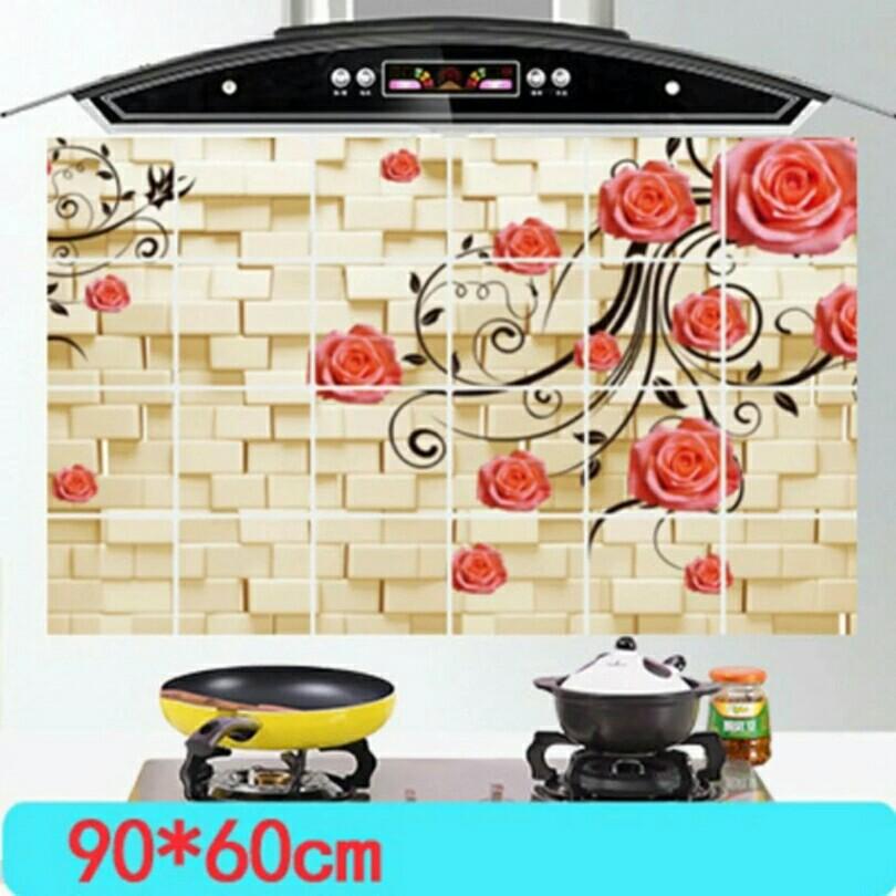 Combo 2 Giấy dán bếp chịu nhiệt loại lớn 60x90cm - giao mẫu ngẫu nhiên