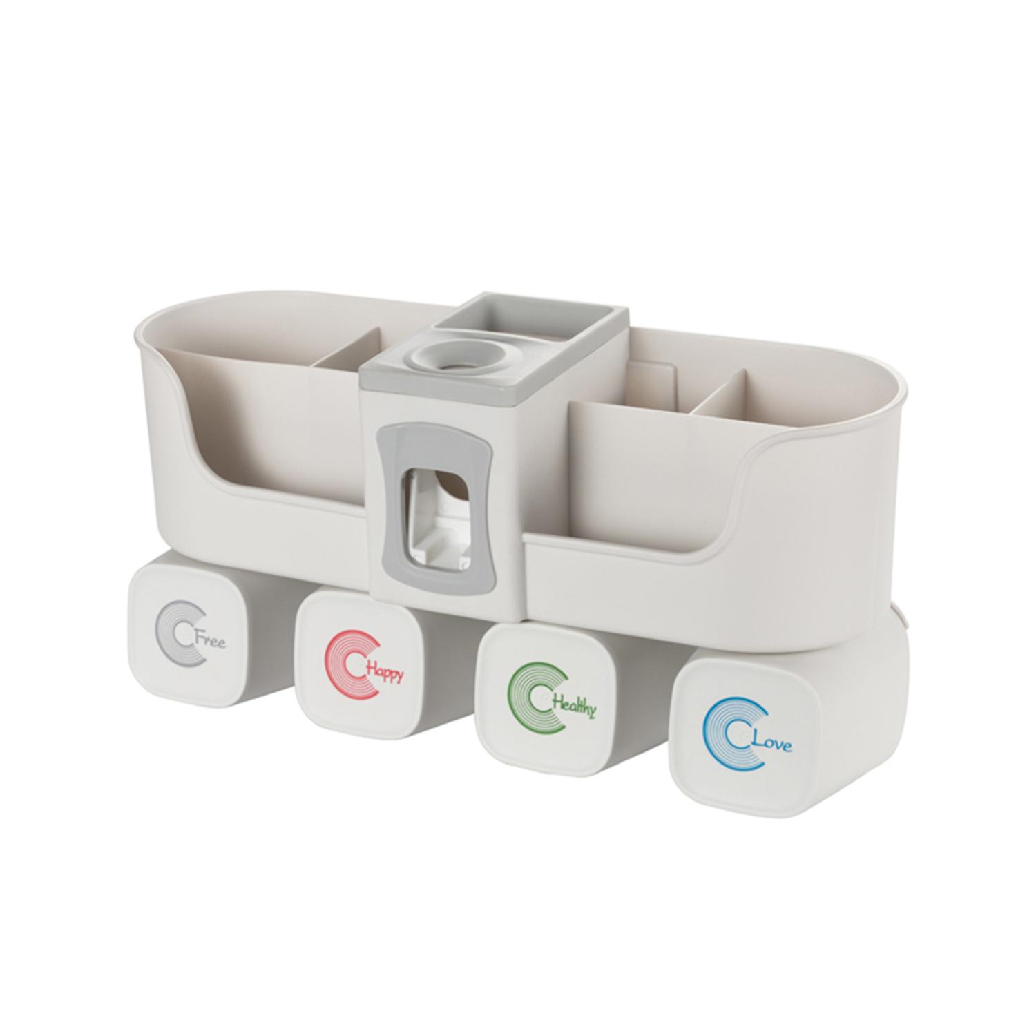 Máy phân phối kem đánh răng tự động có giá đỡ bàn chải