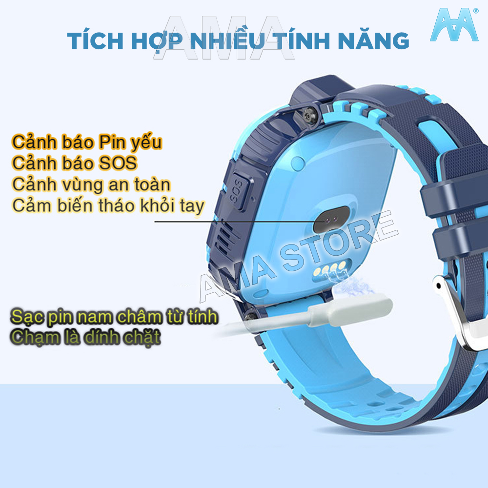 Đồng Hồ Thông Minh Lắp Sim TD26 Định vị Chuẩn GPS, WIFI Chống nước IP67 Kiểu dáng Thể thao Cá tính cho Trẻ em 4-13 tuổi - Hàng chính hãng