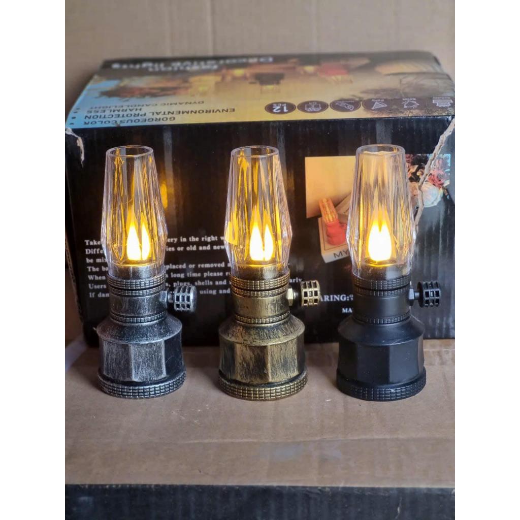 Đèn Thờ cổ điển - dùng pin thiết kế cổ điển trang trí dùng làm đèn thờ - giao mầu ngẫu nhiên - đồng