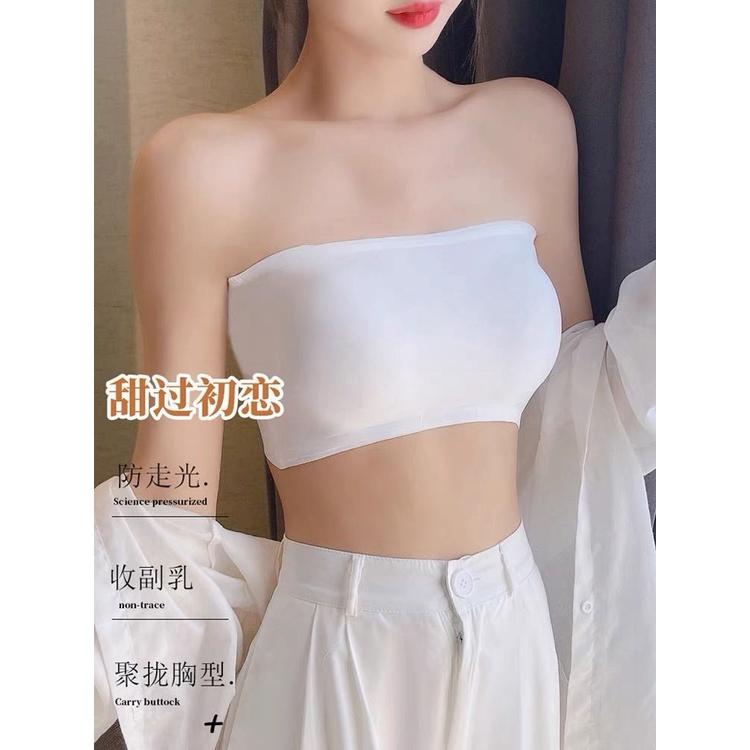 M62. Áo bra không dây áo ngực không gọng mút mỏng dáng quây ngang cài sau siêu hot