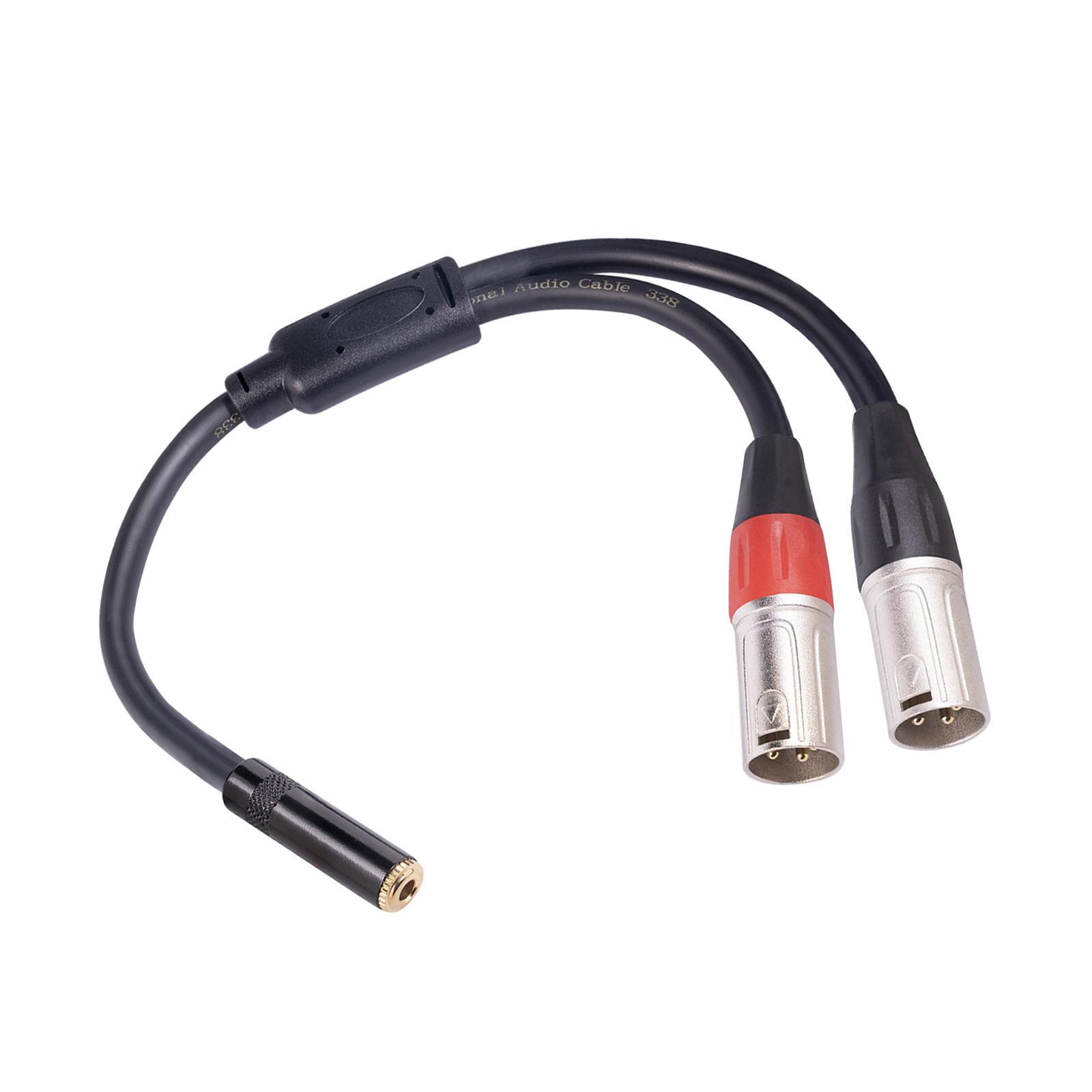 3.5 mm Female Audio Cable Adapter Y Splitter AUX Cable for Mobile Home PC