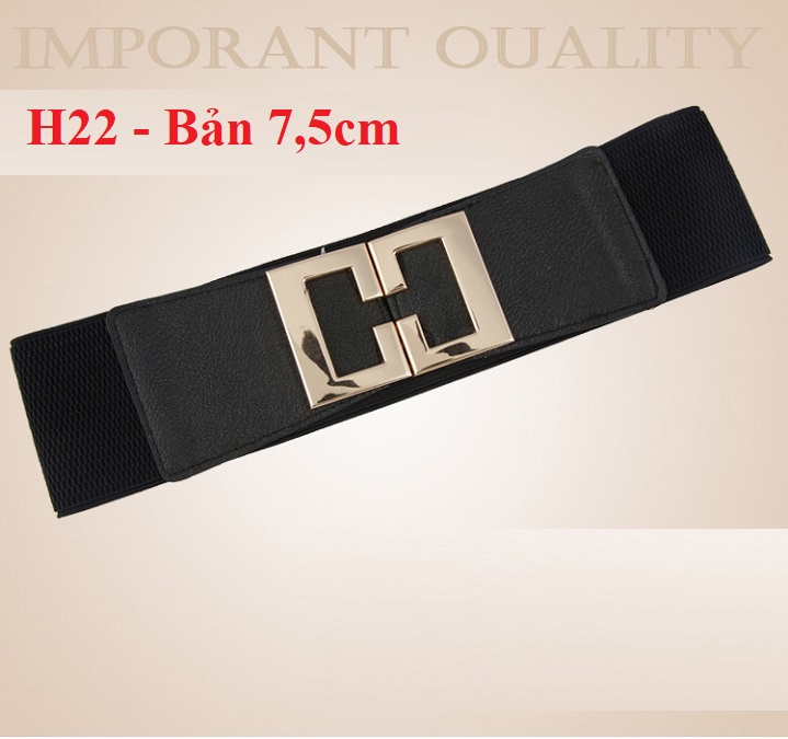 Đai váy - nịt đầm bản 7,5cm H22