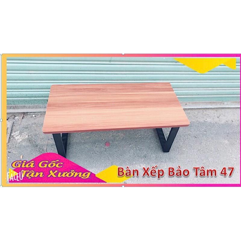 Bàn làm việc, bàn học, bàn ăn gấp gọn {GIÁ TẠI XƯỞNG} chân sắt ngồi bệt gỗ MDF (40*80 cao 35cm