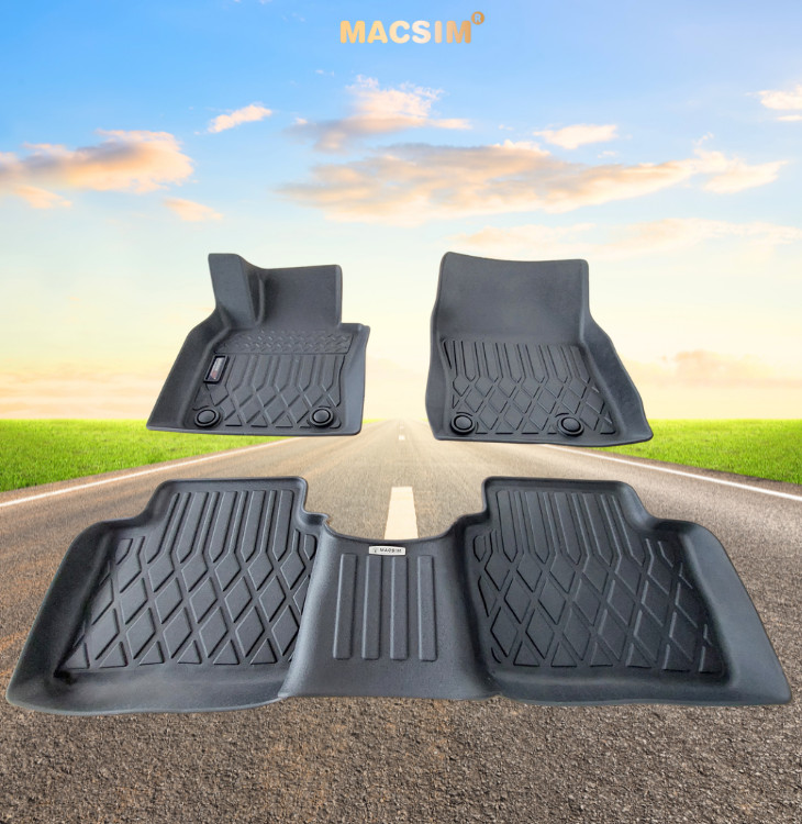 Thảm lót sàn xe ô tô Mazda 3 2020+ (sd) Nhãn hiệu Macsim chất liệu nhựa TPE cao cấp màu đen
