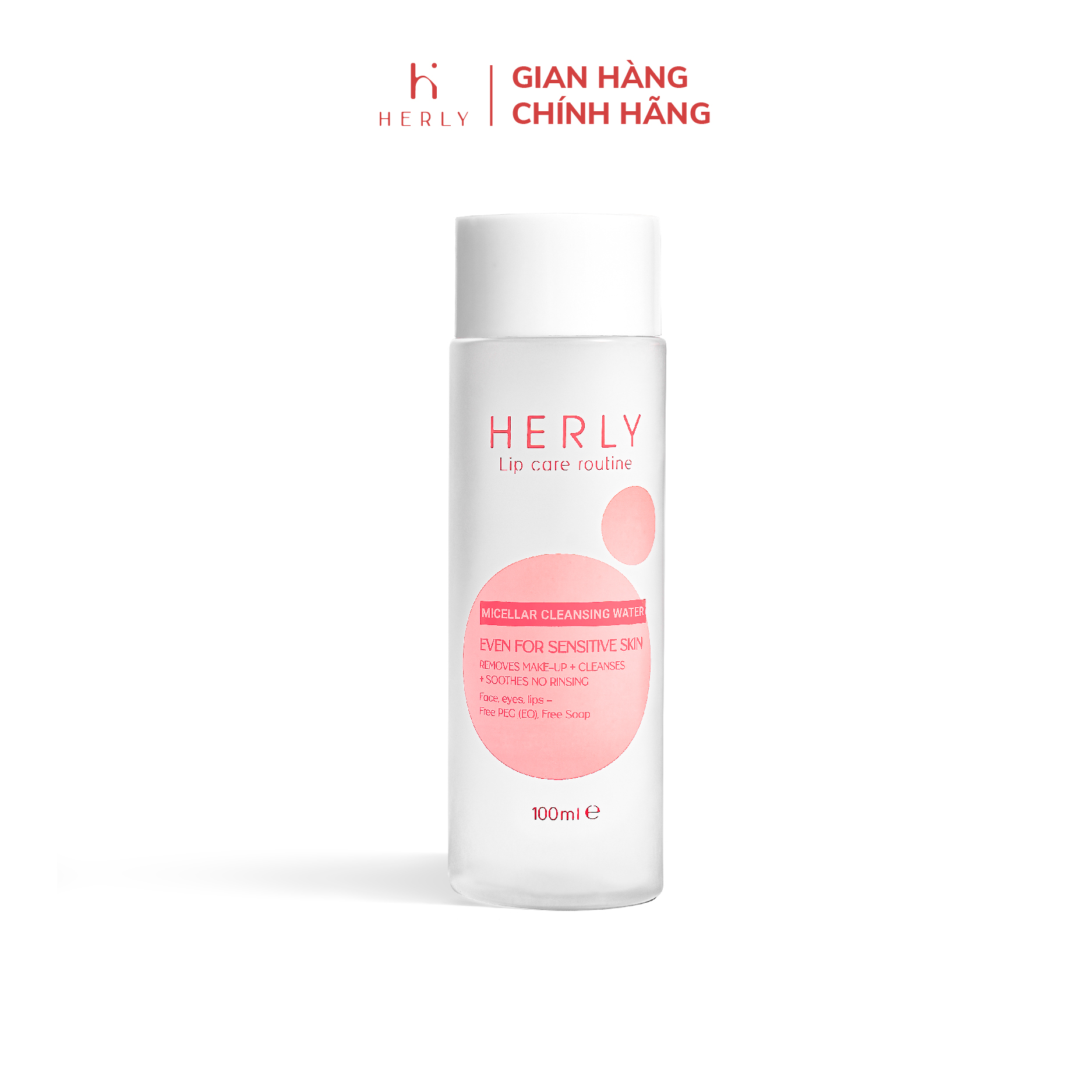 Nước tẩy trang môi HERLY Micellar Cleansing Water 100ml