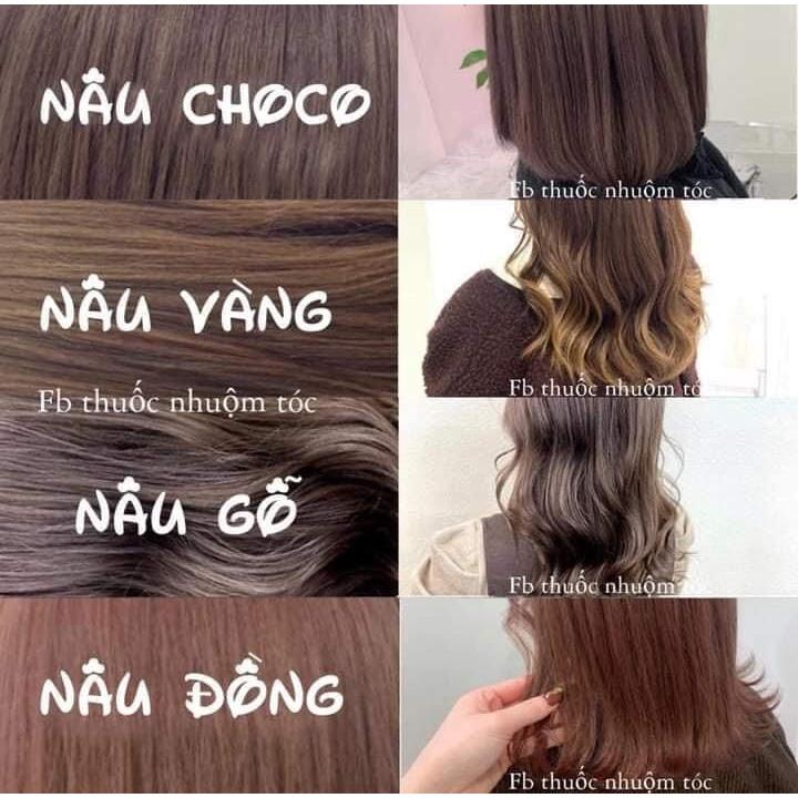 Sỉ Thuốc Nhuộm Tóc Hàn Đủ Các Màu , Màu Khách Nhắn Tin Chọn Màu Theo Bảng