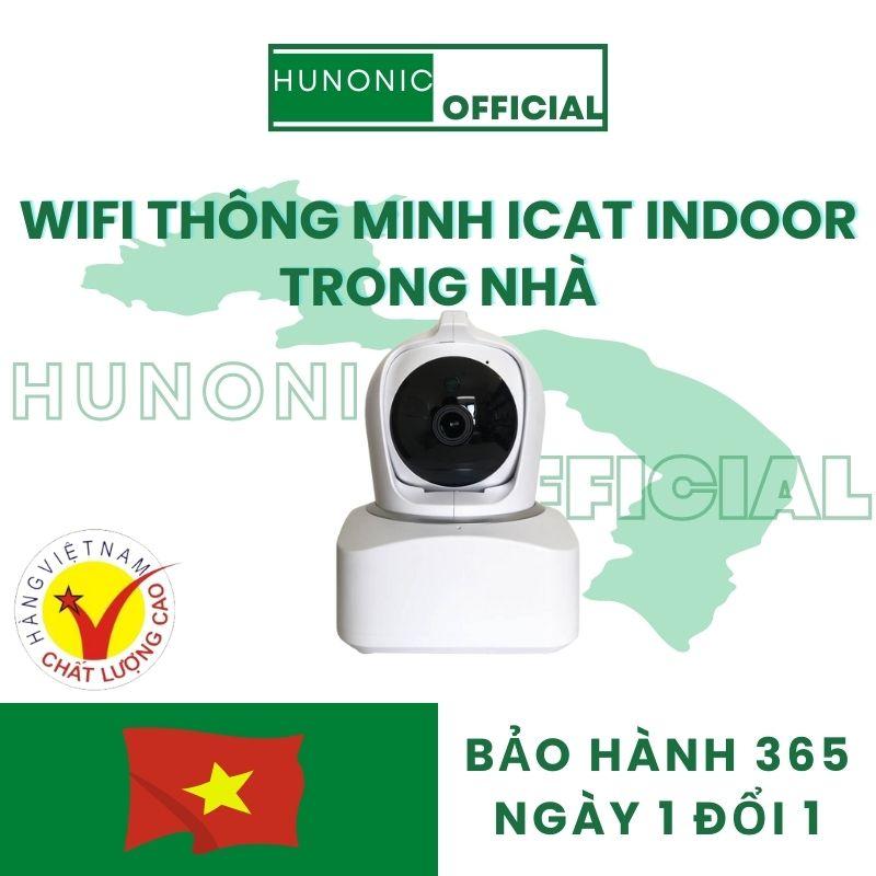 Camera Wifi Thông Minh Hunonic ICat Indoor Trong Nhà, Xoay 355 Độ, Màu trắng