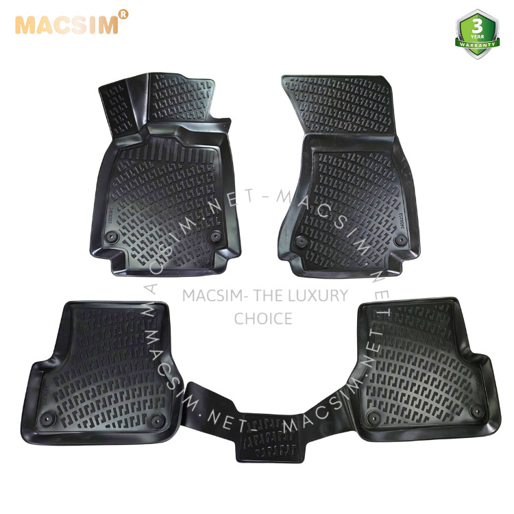 Thảm lót sàn ô tô nhựa TPU Silicon Audi A7 First Generation 2010- 2017 Nhãn hiệu Macsim