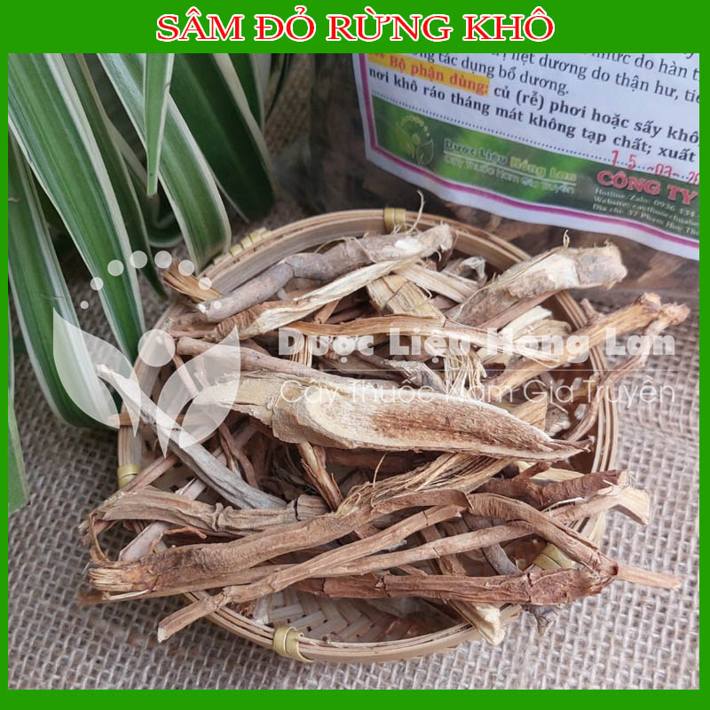 500g Sâm Cau đỏ khô sạch sắt lát