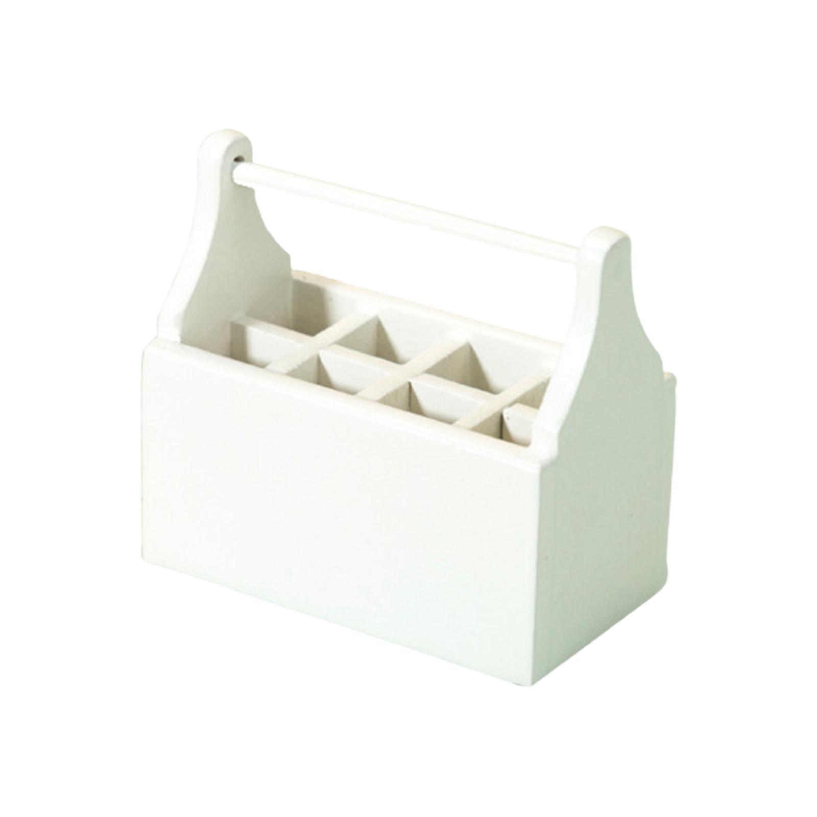 Mini Dollhouse Tool Box Model Toys Dollhouse Decor Accessory for Children White