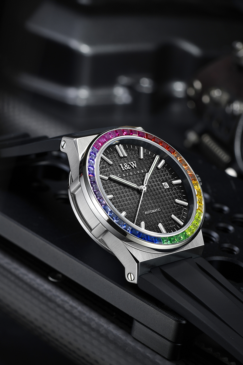 Hình ảnh Đồng hồ nam chính hãng IW Carnival IW716G-2 ,Kính sapphire,chống xước,Chống nước30m,BH24 tháng,Máy điện tử(pin),dây da