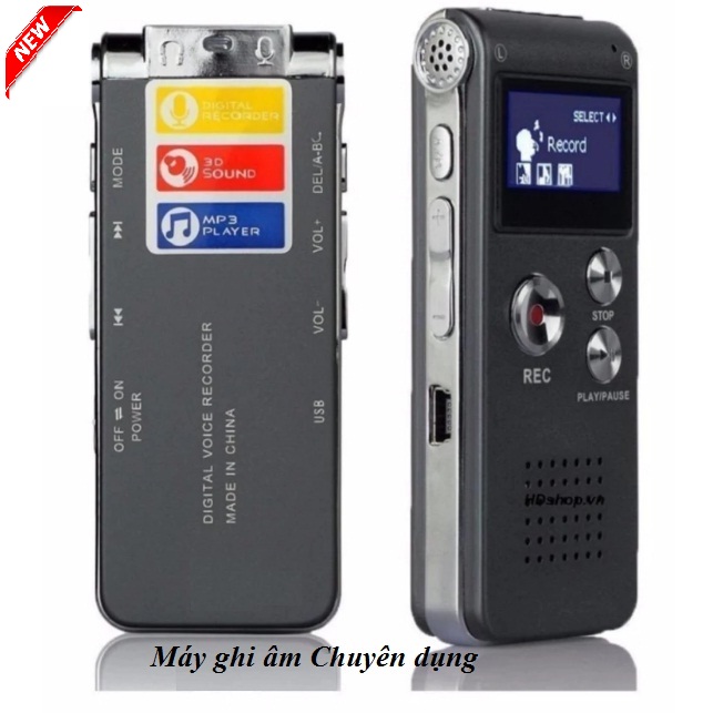 Máy Ghi Âm Siêu Nhỏ Goldseee 609 8GB Chuyên Dụng