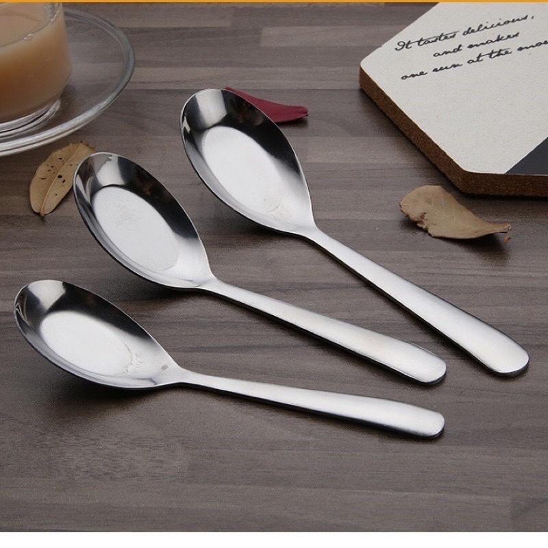 Thìa súp, Thìa phở inox 304 hàng cao cấp sáng bóng dày đẹp