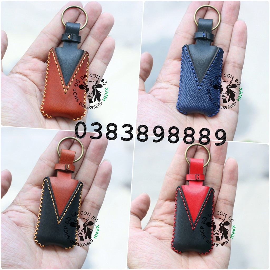 Bao Da mẫu cavat dành cho chìa Khóa Smartkey Yamaha NVX, Janus, Nozza Grande, FreeGo, Latte handmade da thật