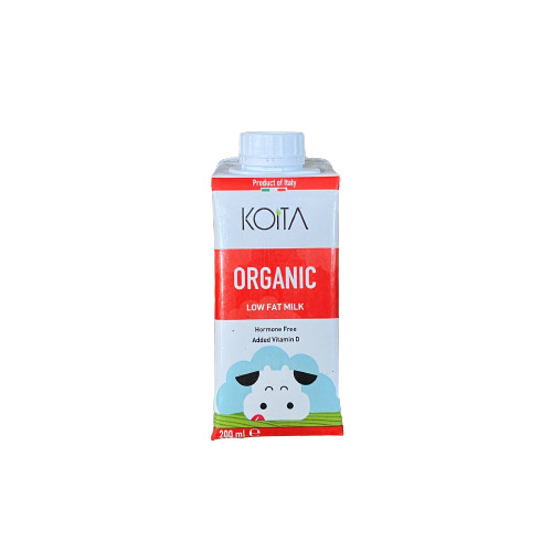Sữa bò ít béo hữu cơ Koita (200ml) nguyên thùng 24 hộp