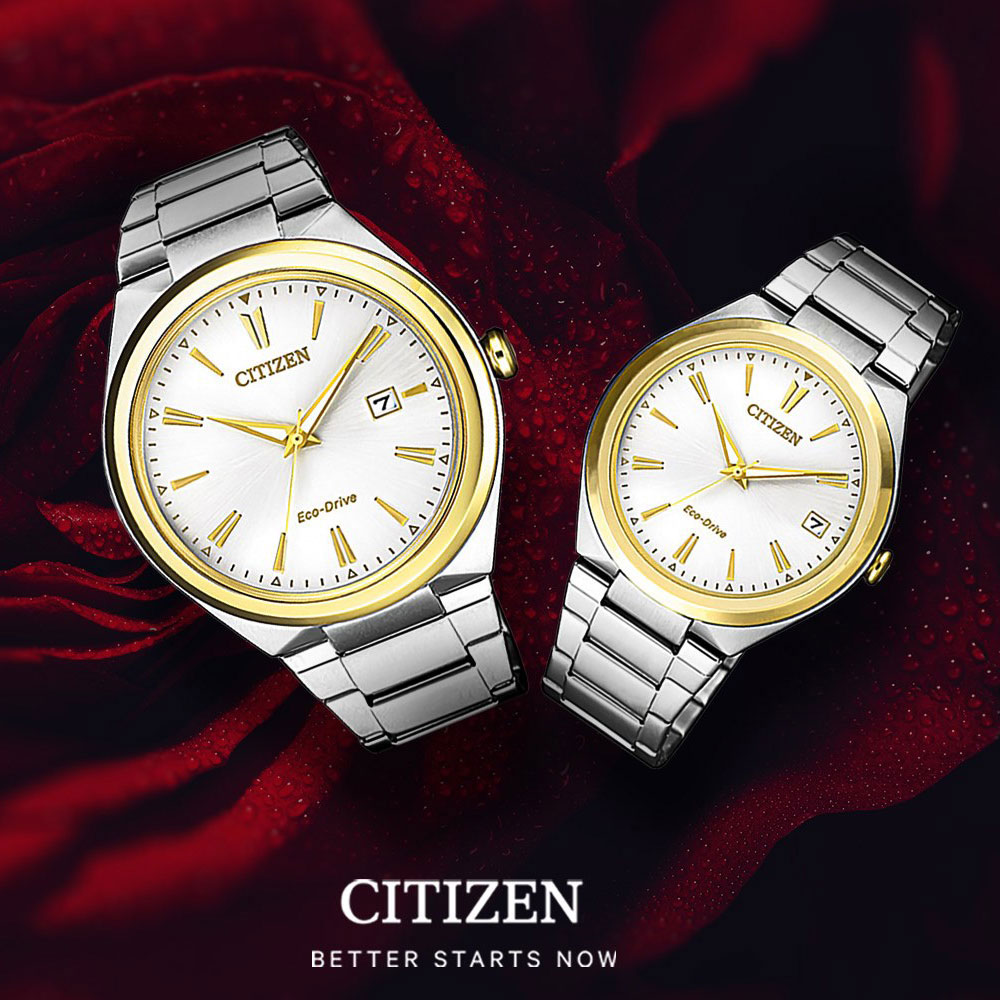 Đồng Hồ Nam Citizen Dây Thép Không Gỉ AW1374-51B - Mặt Trắng