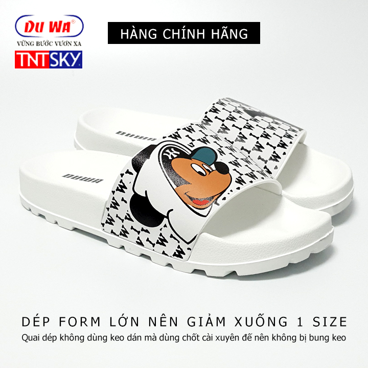 Dép nam, nữ quai ngang siêu nhẹ DUWA TK9032 TRẮNG - Hàng chính hãng