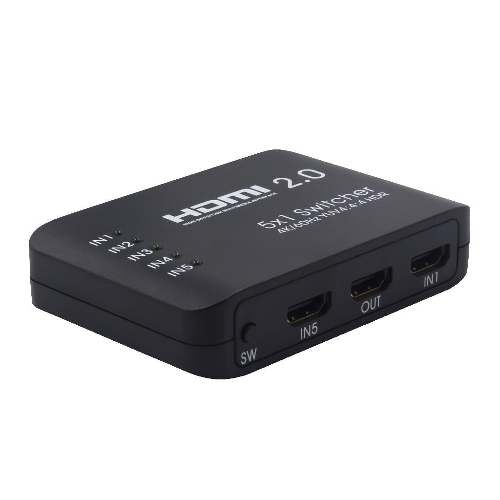 Multi-port 5 Port 1080P Video HDMI Switch Switcher Splitter With IR Remote