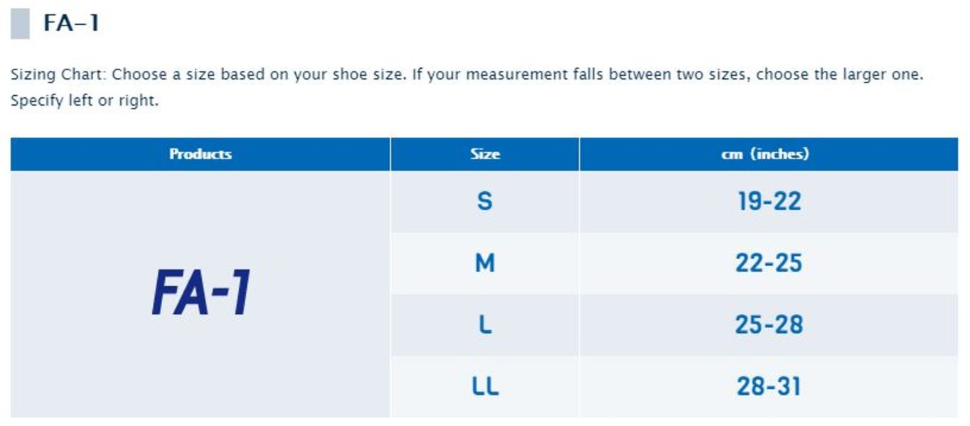 ZAMST FA-1 (Ankle support)