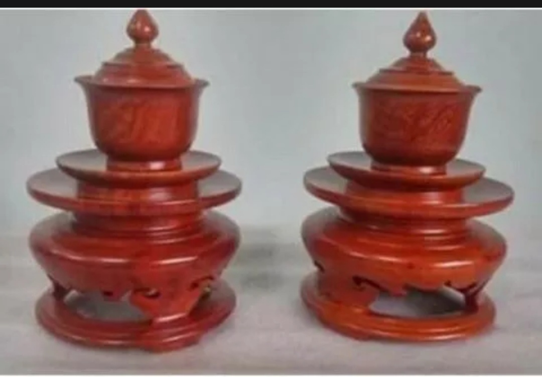 Chén đựng nước thờ gỗ hương