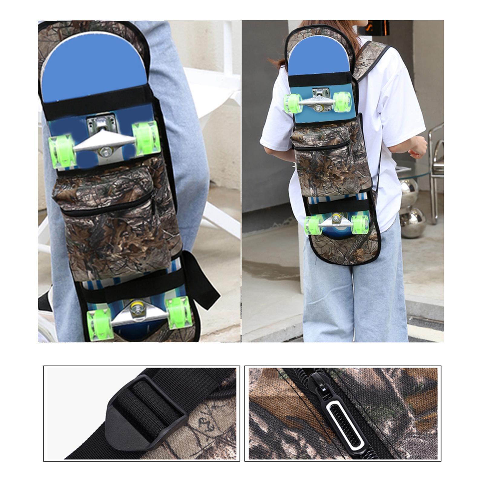 Skateboard Bag with Adjustable Shoulder Straps Longboard Backpack Travel