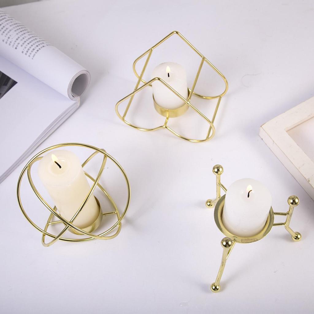 Geometric Candlestick Candle Tealight Holder For C