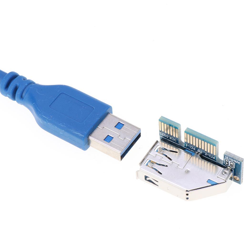 4 Port USB 3.0 HUB to PCI-E Express Card Adapter fit for Windows 7/8/8.1/10