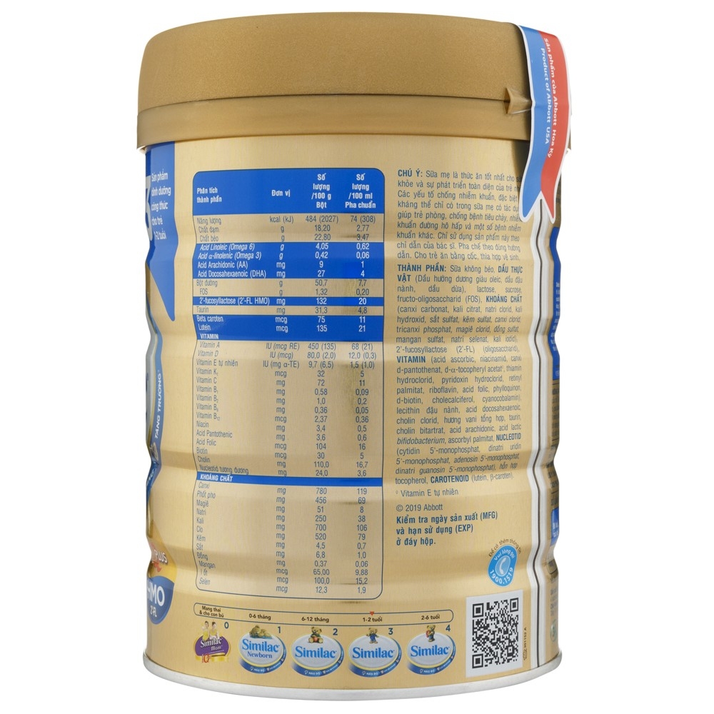 Combo 3 Lon Sữa Bột Similac 3 (900g)