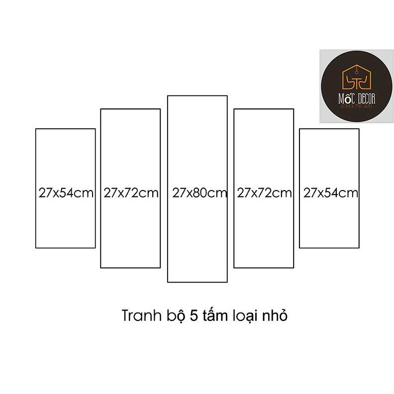 Xả kho tranh tráng gương 5 tấm cực đẹp giá siêu rẻ