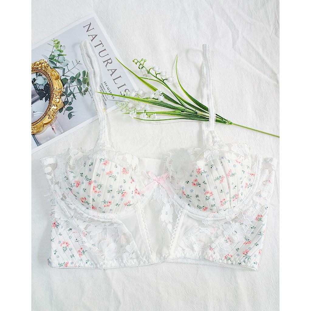 Áo Ngực Cotton Hoa Nhí - Let's Love Đồ Lót Nội Y