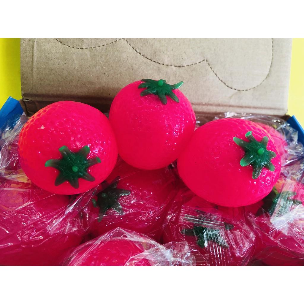 Gudetama Squishy bóp trút giận hình quả cà chua hồng