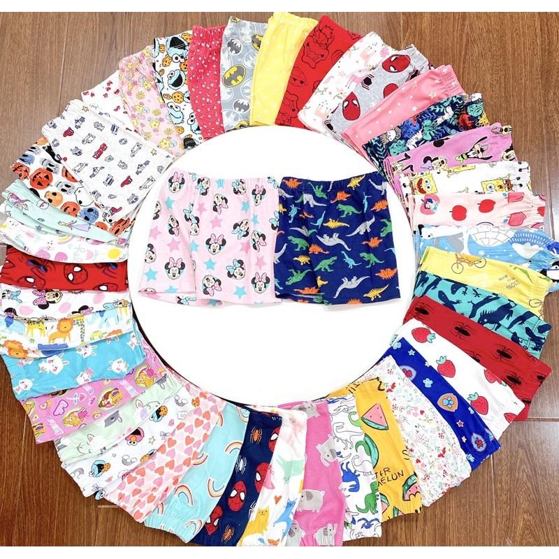 Quần ngắn thun cotton borip cho bé trai bé gái từ 8 đến 16kg - Quần ngắn cho bé