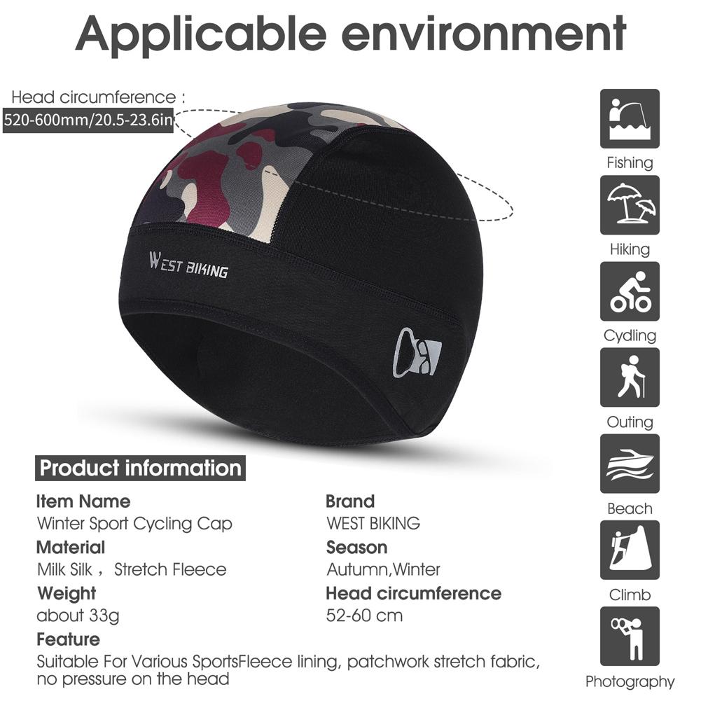 Mũ đi xe đạp WEST BIKING chống gió cho chạy xe đạp, trượt băng trượt tuyết