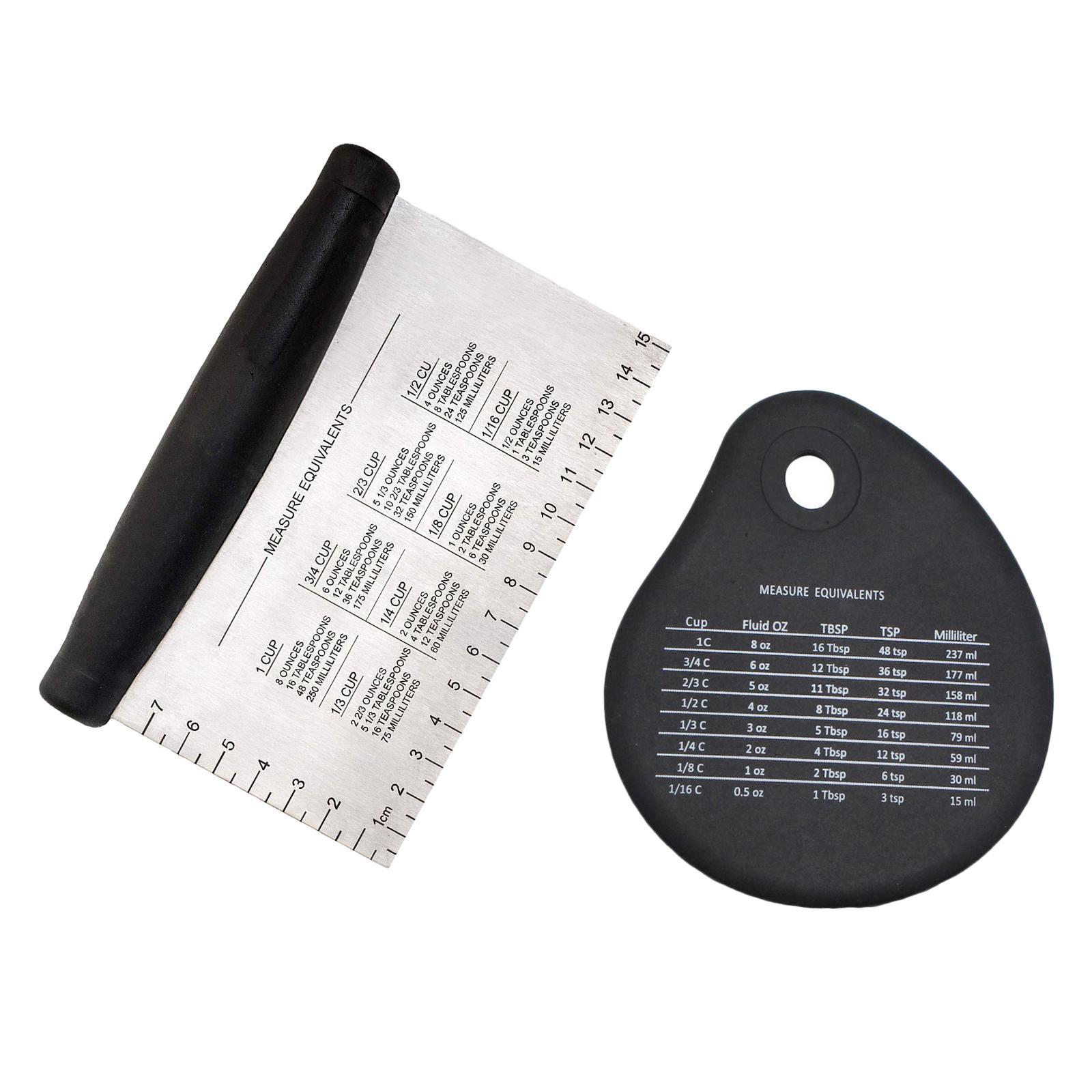 Stainless Steel Bench Scraper Dough Scraper Cutter Food Grade with Bowl Scrapper