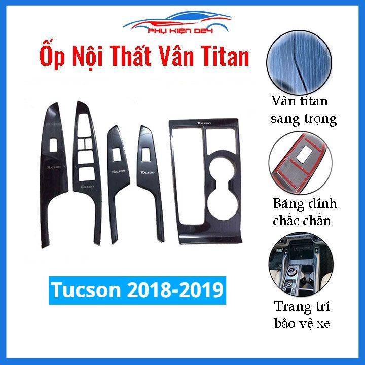 Ốp nội thất Tucson 2018-2019-2020-2021 vân Titan bảo vệ chống trầy xước và làm đẹp xe
