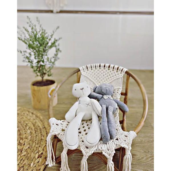 Ghế mây cho bé - chất liệu sợi cotton kết hợp khung mây