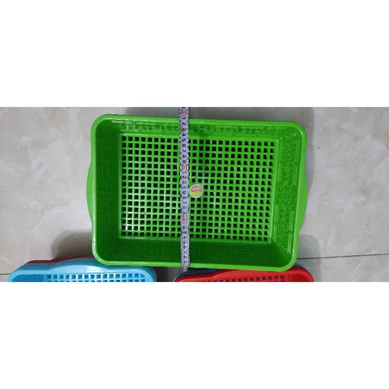 rổ chữ nhật siêu to kích thước 42x 30x10cm  nhựa PP nguyên chất