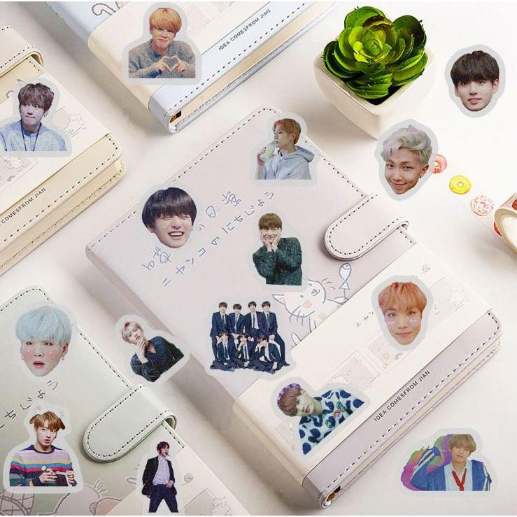 Sticker Hình dán trang trí Scrapbook, lovebox, thiệp, album NHÓM NHẠC HÀN QUỐC Cực COOL ms#94
