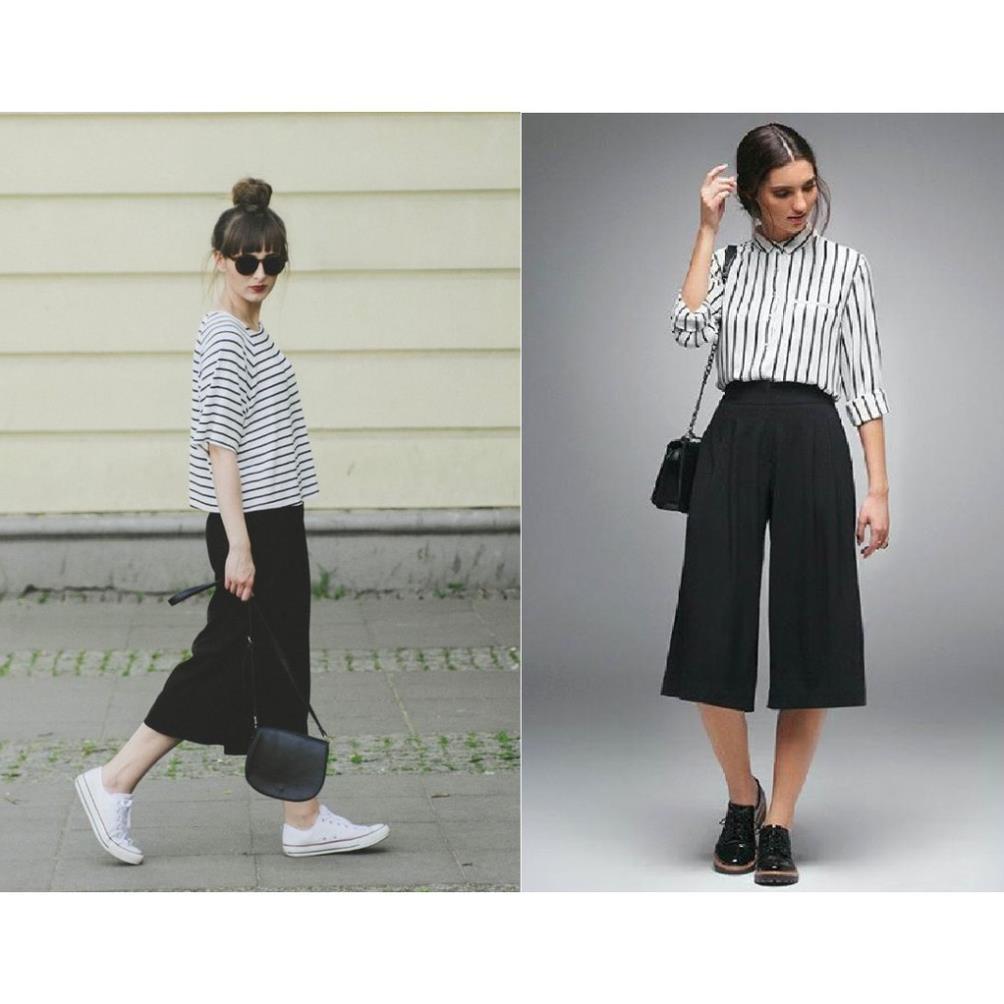 Quần culottes ống thời trang cho bạn nữ