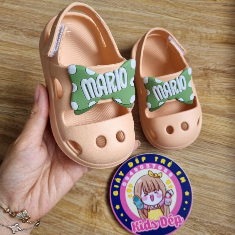 Giày Sandal quai dán Cheerful Mario mẫu mới 2021 cho bé trai gái 1-5 tuổi