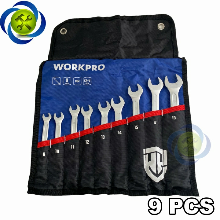 Bộ cờ lê vòng miệng 9 chi tiết Workpro WP202502