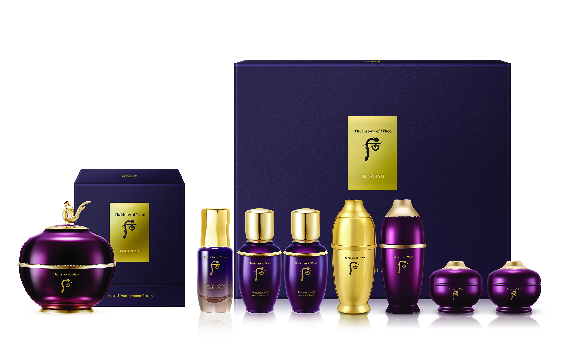 Kem dưỡng tái sinh và trẻ hóa da 10 năm tuổi Whoo Hwanyu Imperial Youth Master Cream set 