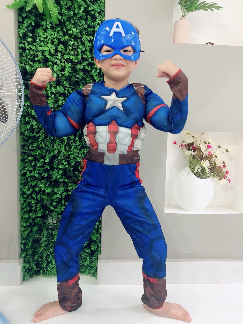 Bộ đồ hóa trang Captain America đội trưởng Mỹ cho bé trai