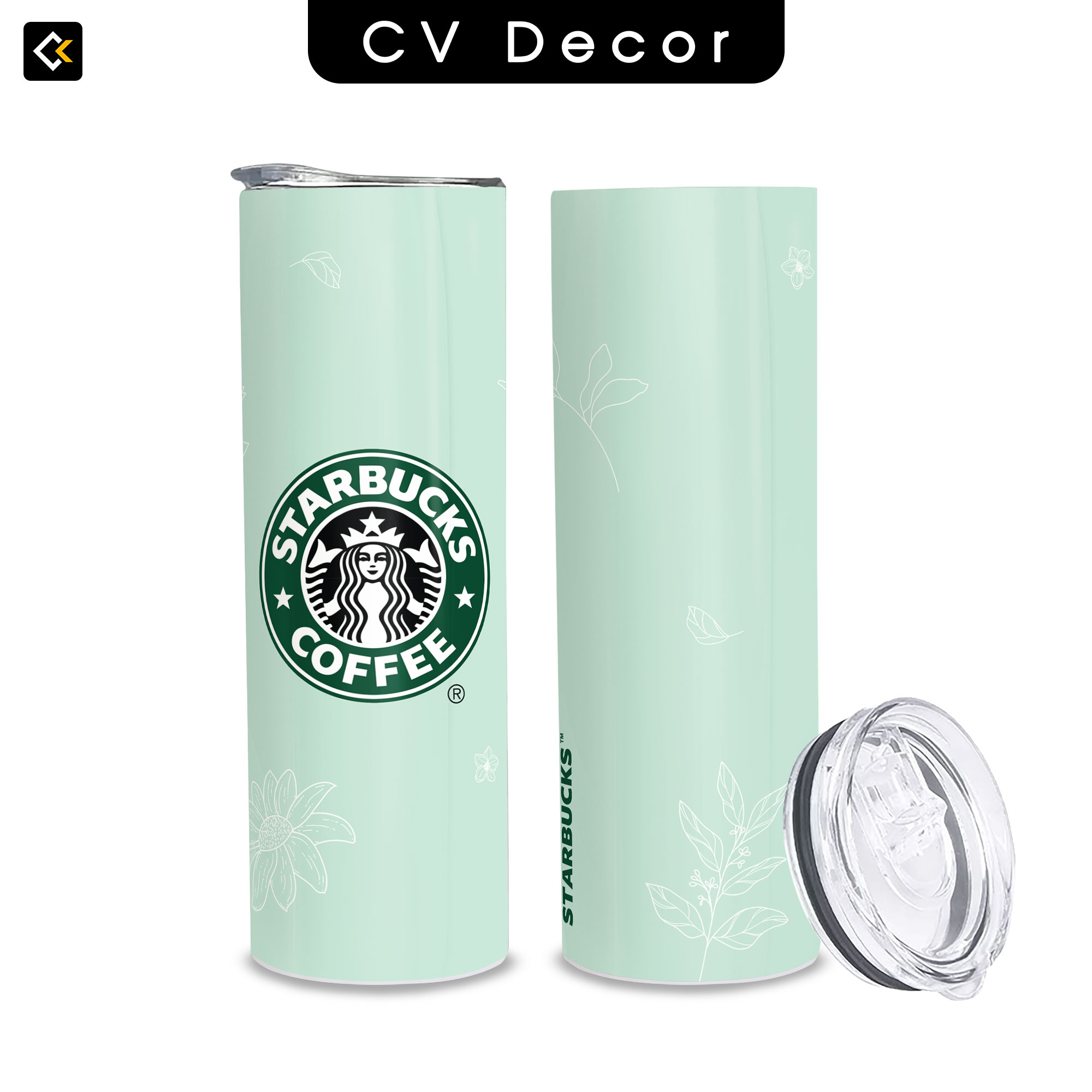 Bình Giữ Nhiệt Star-bucks Xanh Mint - Ly Giữ Nhiệt Star-bucks Xanh Mint - Bình Nước Star-bucks 2 Lớp Thép Không Gỉ SUS304 - 600ml
